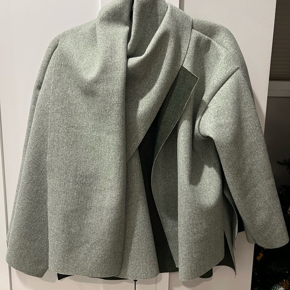 Frankel H New Collection NWT Italian Sweater w/ scarf Olive Green - Picture 1 of 13